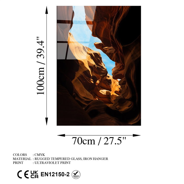 Wallity UV-131 Pintura Decorativa de Vidrio Templado Multicolor 70 x 100 cm Wallity UV-131 Pintura Decorativa de Vidrio Templado Multicolor 70 x 100 cm